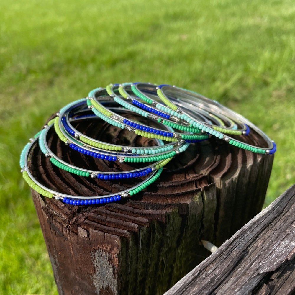 12 bracelets with matching earrings